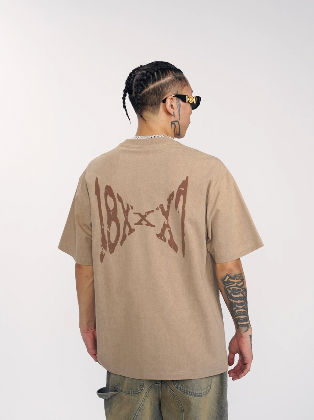 1807 Mirror Print Washed Tee | Face 3 Face