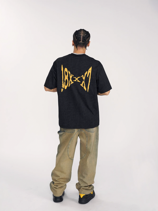 1807 Mirror Print Washed Tee | Face 3 Face