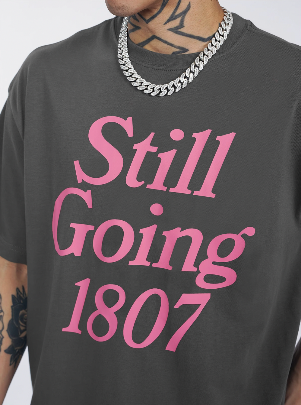 1807 STILL GOING Large Print Tee | Face 3 Face