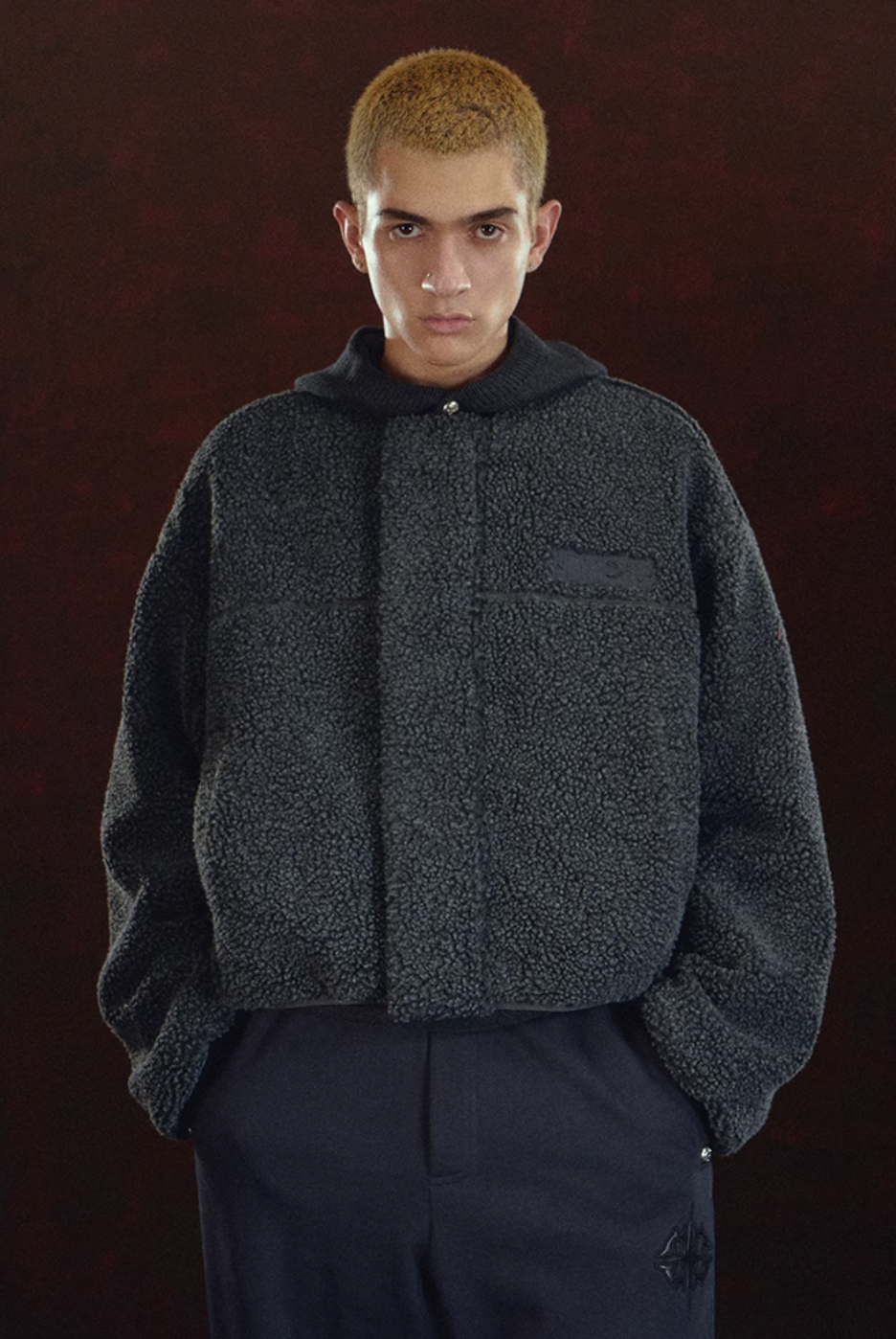 DICETINY Patch Logo Sherpa Fleece Jacket | Face 3 Face