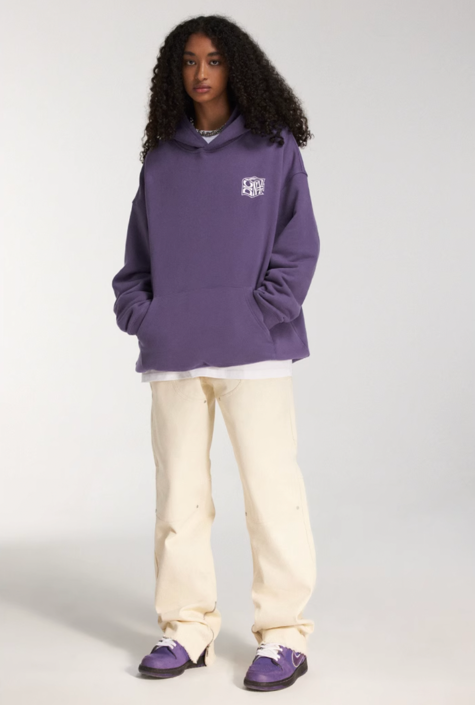 DICETINY Dice Roll Foam Letter Print Hoodie | Face 3 Face