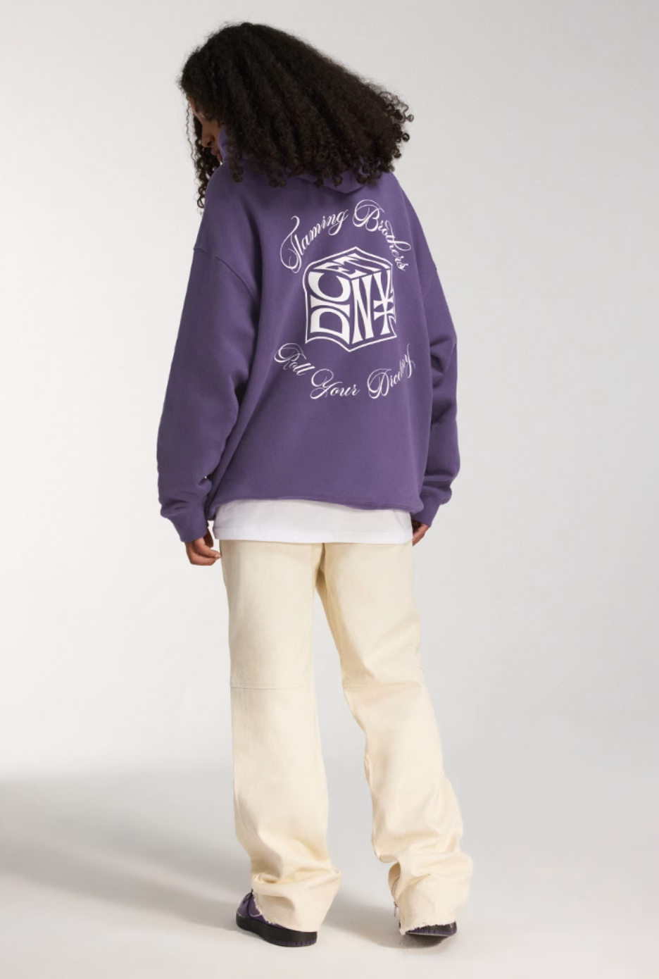 DICETINY Dice Roll Foam Letter Print Hoodie | Face 3 Face