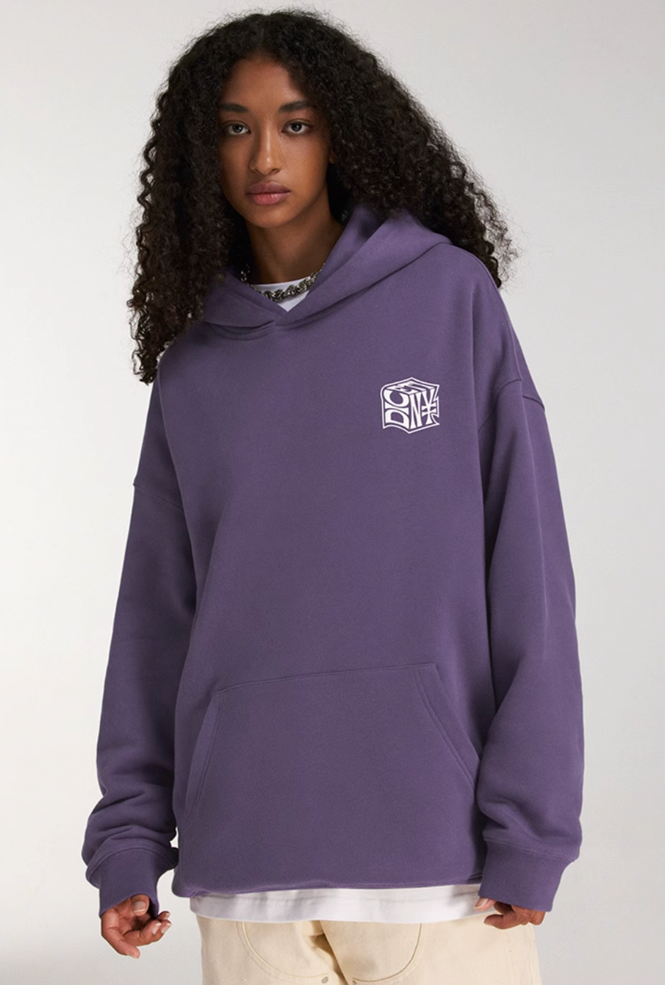 DICETINY Dice Roll Foam Letter Print Hoodie | Face 3 Face