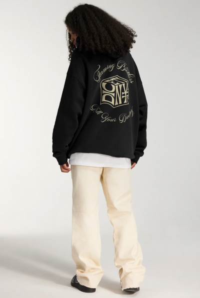 DICETINY Dice Roll Foam Letter Print Hoodie | Face 3 Face