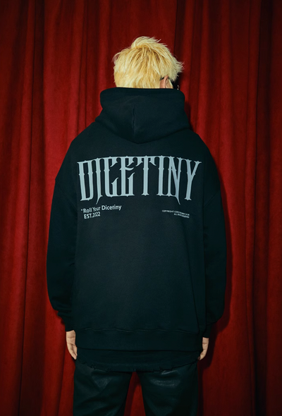 DICETINY Basic Back Logo Print Hoodie | Face 3 Face