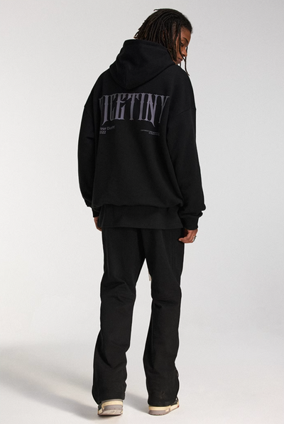 DICETINY Basic Back Logo Print Hoodie | Face 3 Face