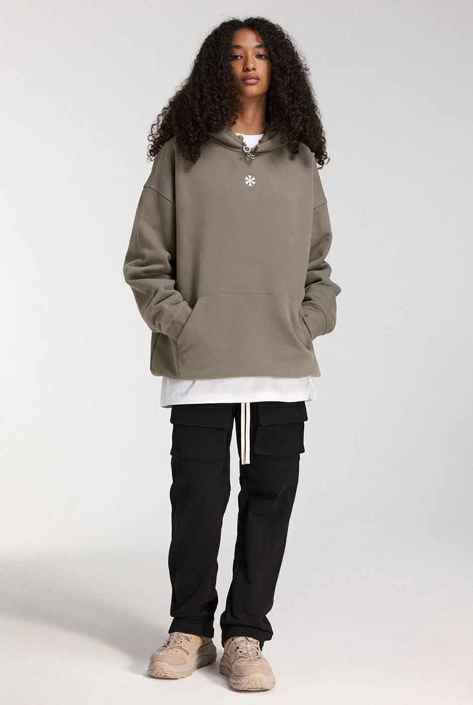 DICETINY Basic Back Logo Print Hoodie | Face 3 Face