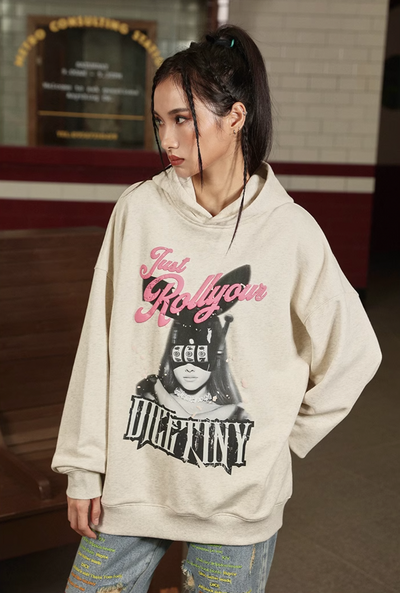 DICETINY Bunny Girl Slot Print Hoodie | Face 3 Face