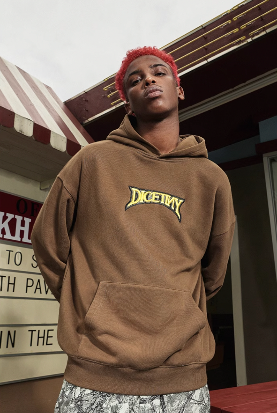 DICETINY 3D Basic Logo Embroidery Hoodie | Face 3 Face