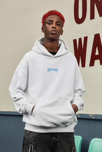 DICETINY Basic Logo Printed Hoodie | Face 3 Face