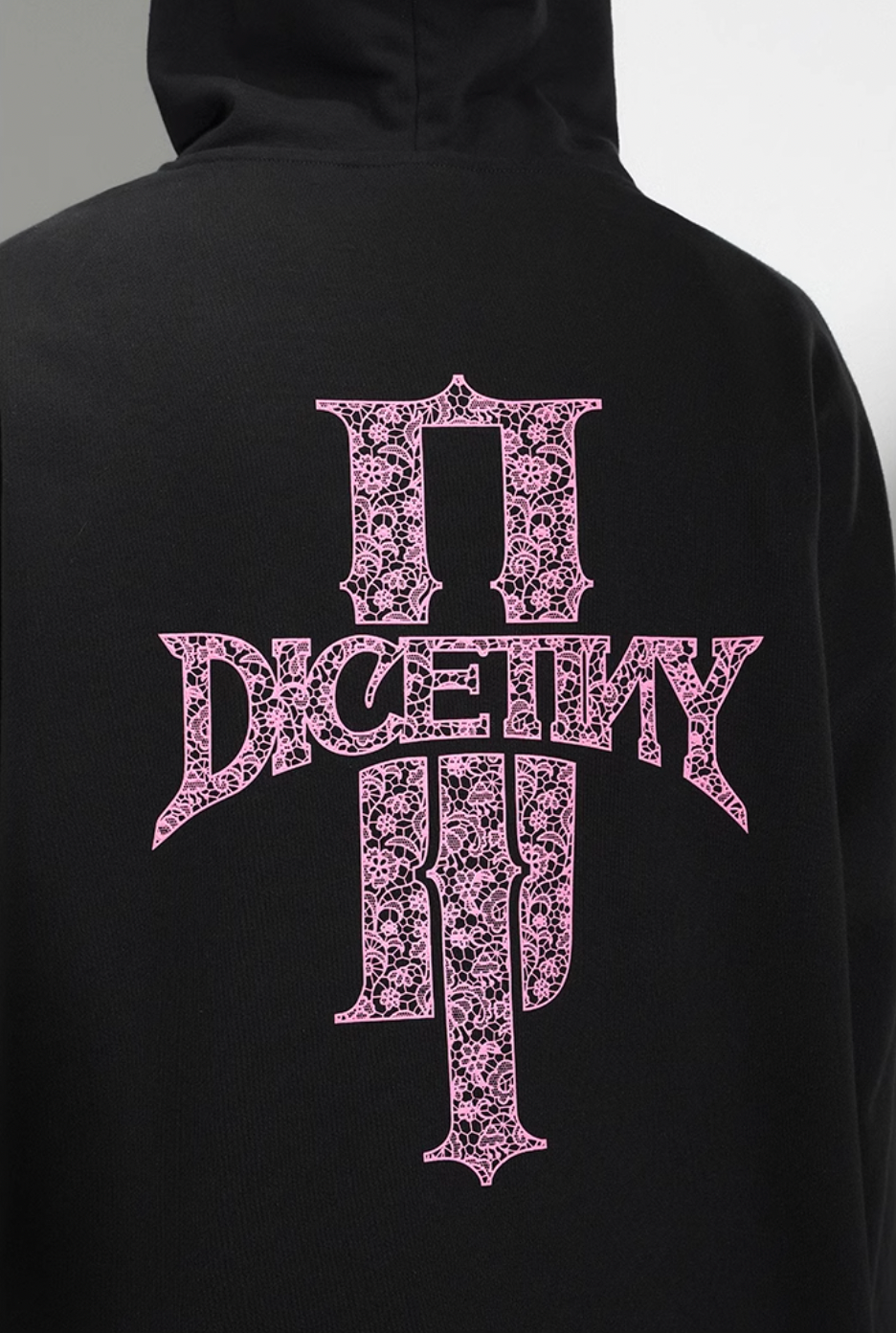 DICETINY Bunny Girl Lace Logo Hoodie | Face 3 Face