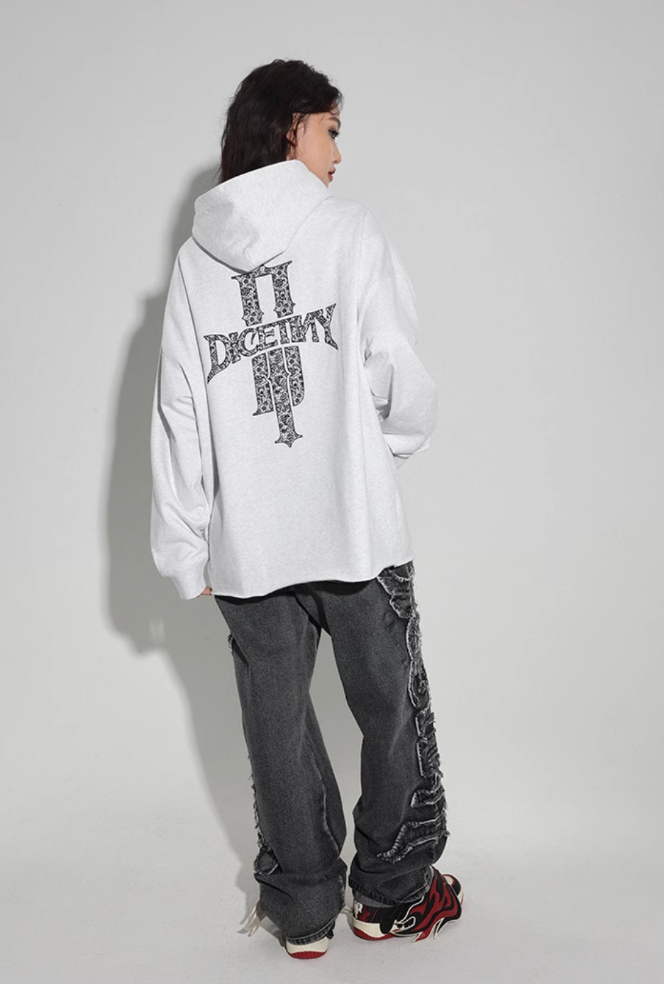 DICETINY Bunny Girl Lace Logo Hoodie | Face 3 Face