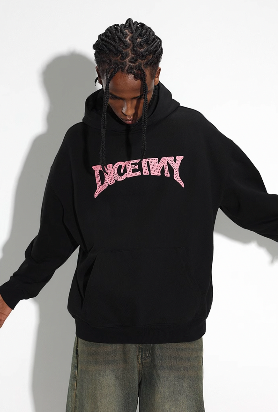 DICETINY Chain Embroidered Logo Hoodie | Face 3 Face