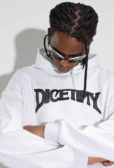 DICETINY Chain Embroidered Logo Hoodie | Face 3 Face