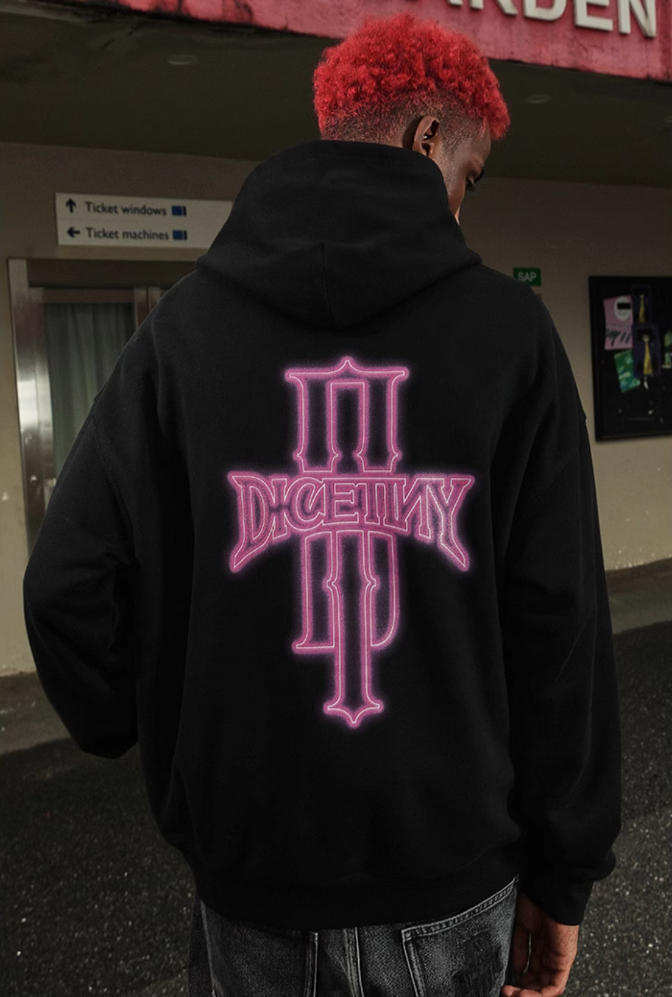 DICETINY Glowing Logo Hoodie | Face 3 Face