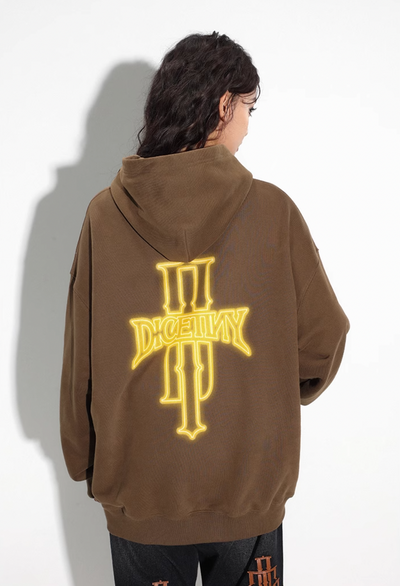 DICETINY Glowing Logo Hoodie | Face 3 Face