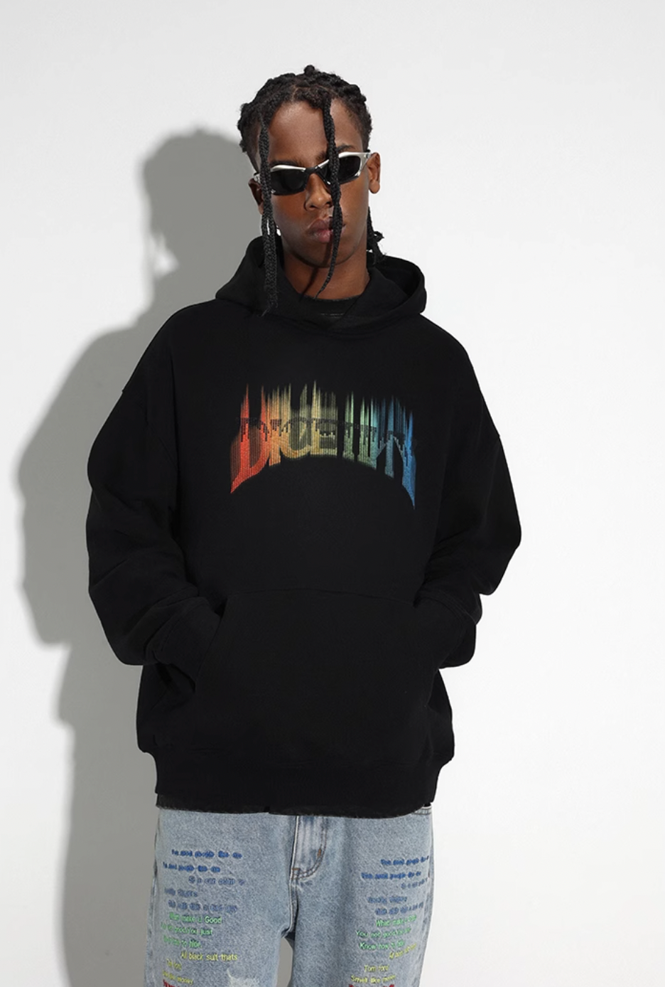 DICETINY Musical Notes Logo Printed Hoodie | Face 3 Face