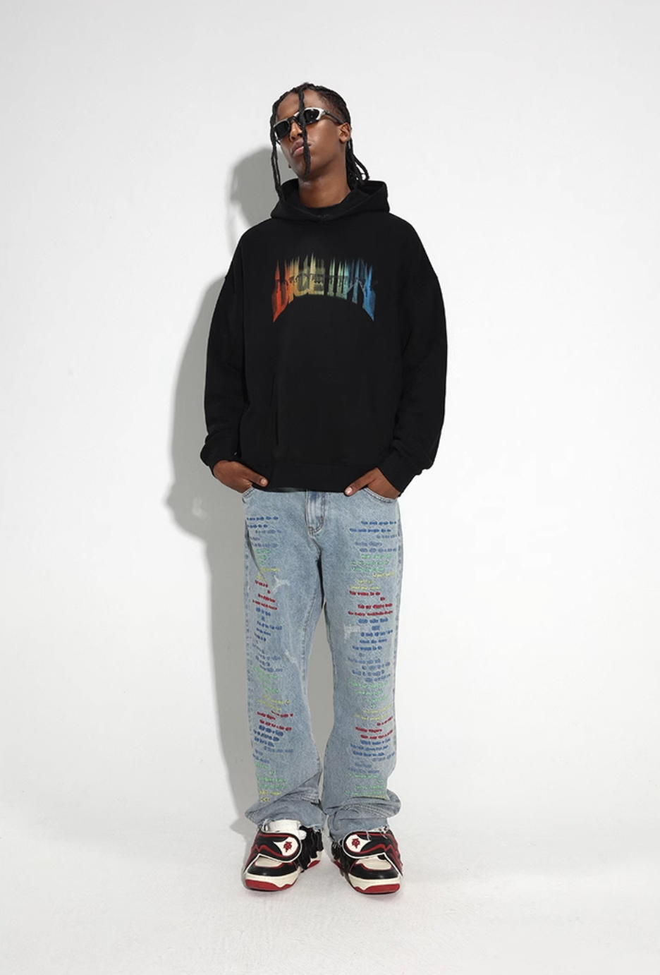 DICETINY Musical Notes Logo Printed Hoodie | Face 3 Face