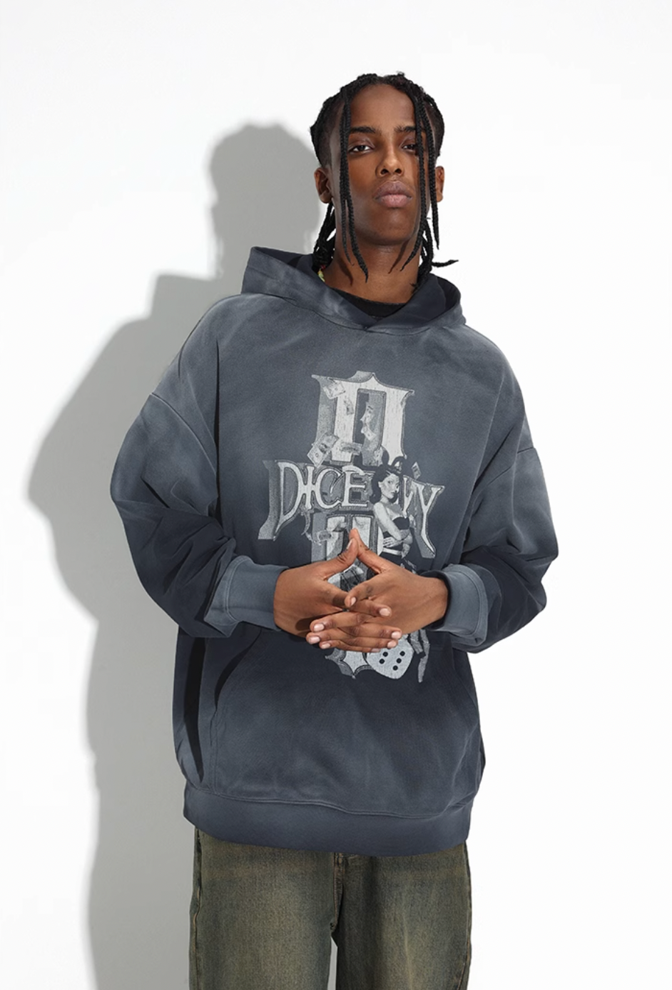 DICETINY Dice Empire Washed Hoodie | Face 3 Face