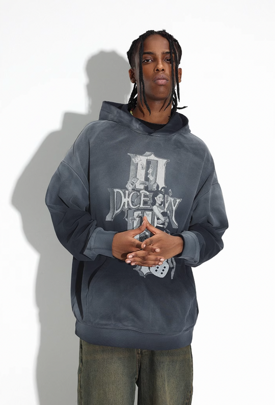 DICETINY Dice Empire Washed Hoodie | Face 3 Face