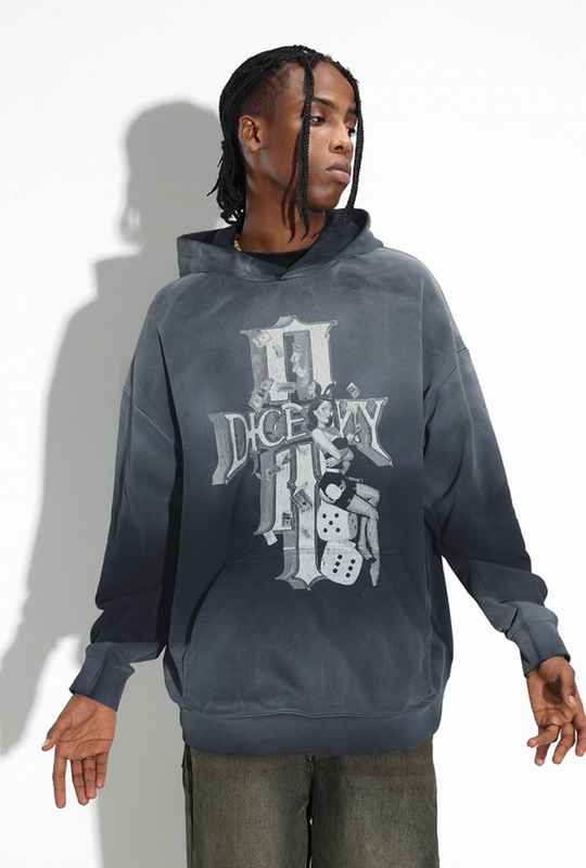 DICETINY Dice Empire Washed Hoodie | Face 3 Face
