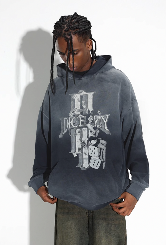DICETINY Dice Empire Washed Hoodie | Face 3 Face