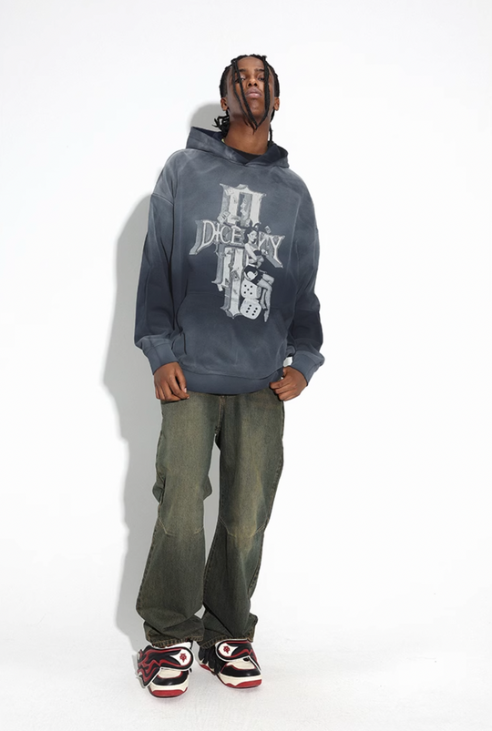 DICETINY Dice Empire Washed Hoodie | Face 3 Face