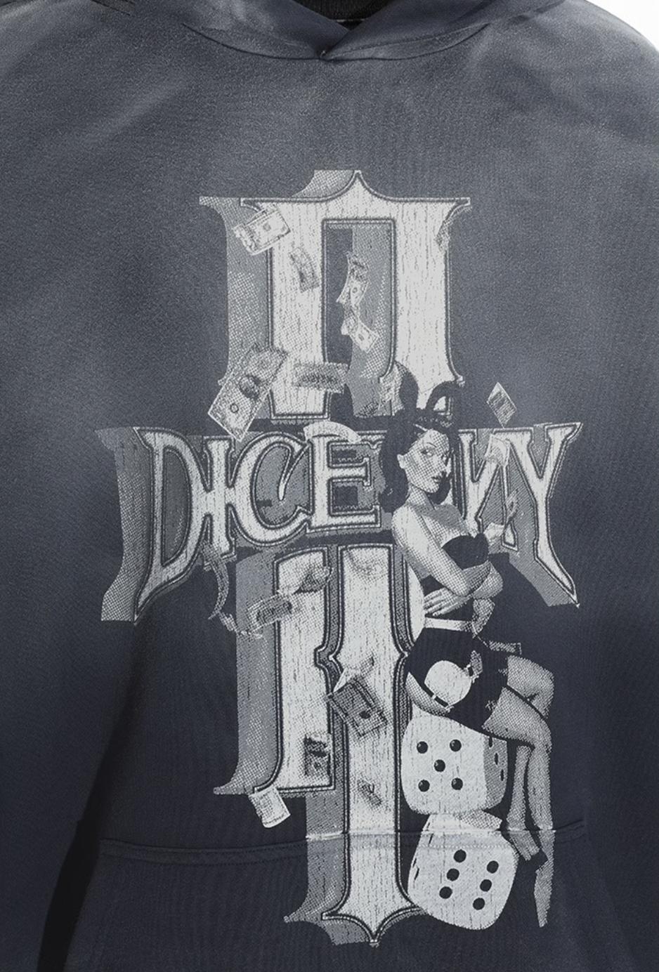 DICETINY Dice Empire Washed Hoodie | Face 3 Face