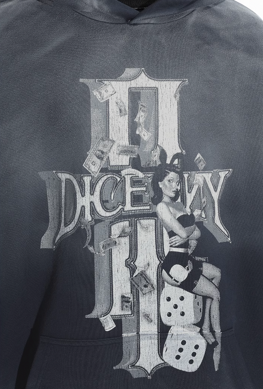 DICETINY Dice Empire Washed Hoodie | Face 3 Face