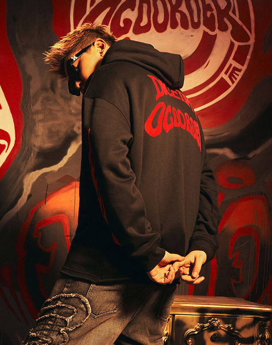 DICETINY x OLD ORDER Flame Dice Foam Printing Hoodie | Face 3 Face