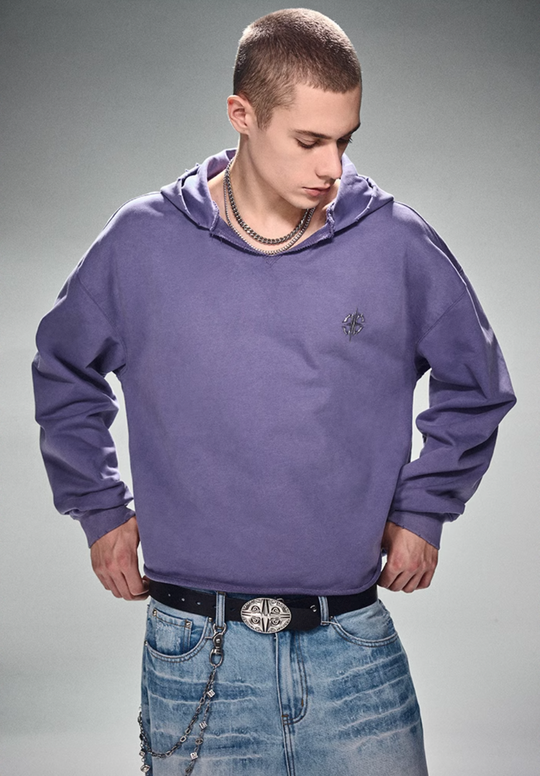 DICETINY Metal Wire Logo Cut Off Hoodie | Face 3 Face