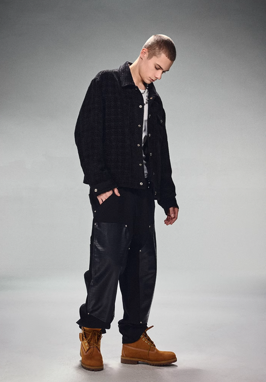 DICETINY Metal Button Short Jacket | Face 3 Face