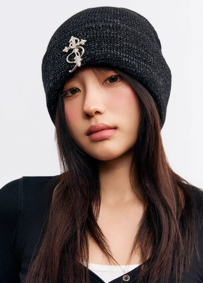 Small Town Kid 3D Metal Logo Beanie | Face 3 Face