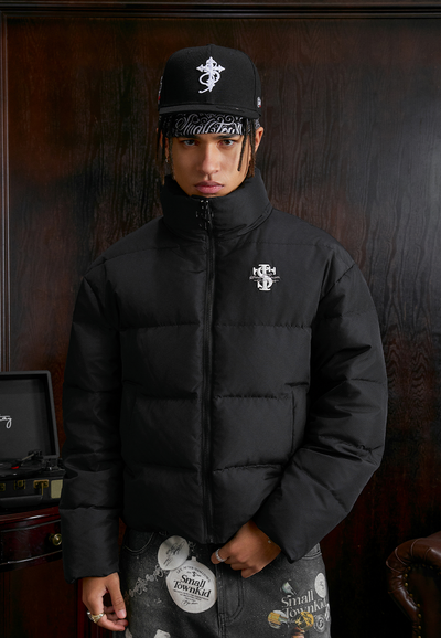 Small Town Kid Honeycomb Woven Fabrics Down Jacket | Face 3 Face