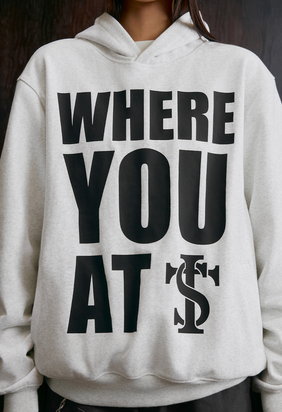 Small Town Kid WHERE YOU AT Slogan Hoodie | Face 3 Face