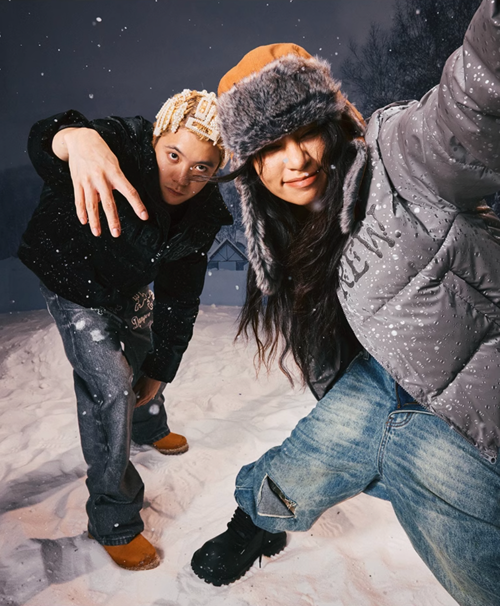 YADcrew 3D Water Bead Texture Puffer Jacket | Face 3 Face