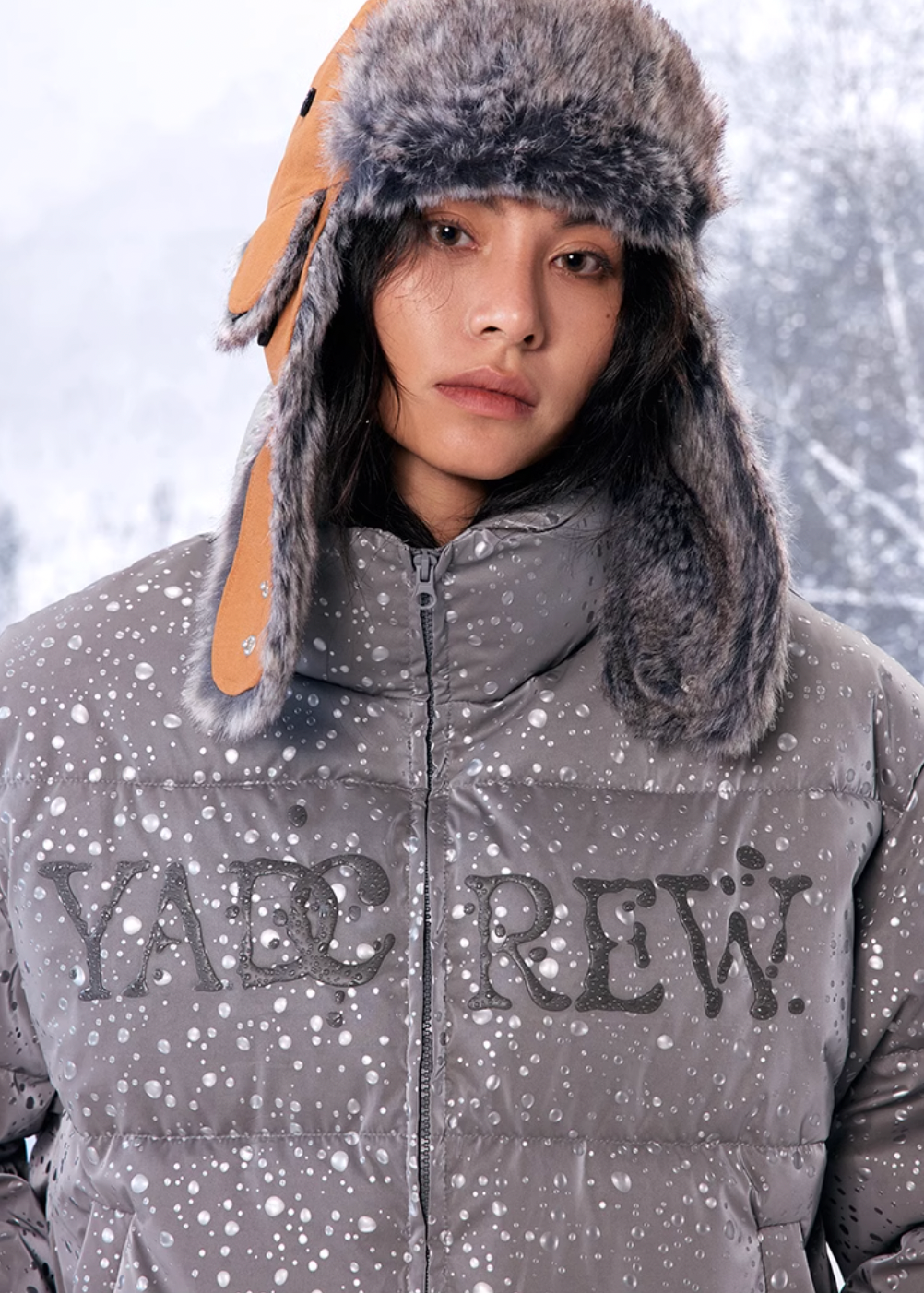 YADcrew 3D Water Bead Texture Puffer Jacket | Face 3 Face