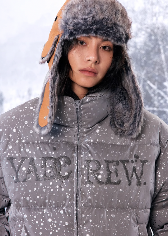 YADcrew 3D Water Bead Texture Puffer Jacket | Face 3 Face