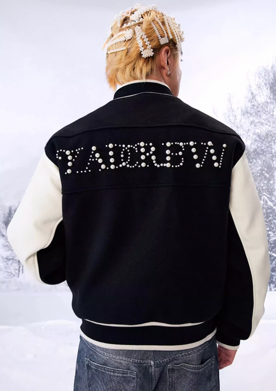 YADcrew Pearl Checkerboard Varsity Jacket | Face 3 Face