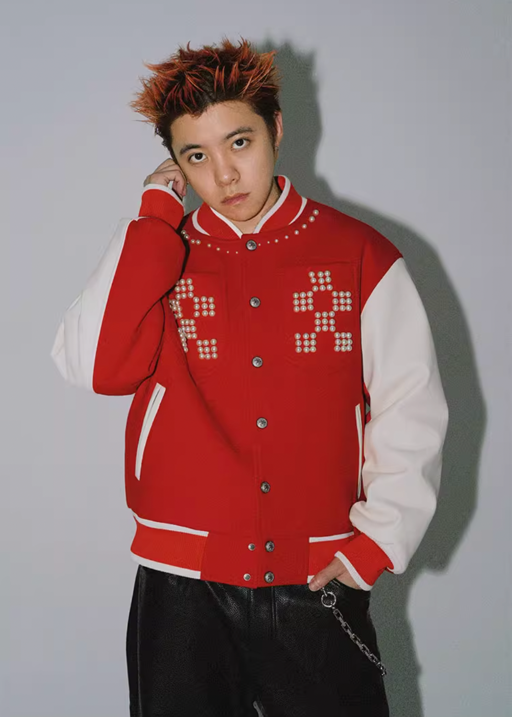 YADcrew Pearl Checkerboard Varsity Jacket | Face 3 Face