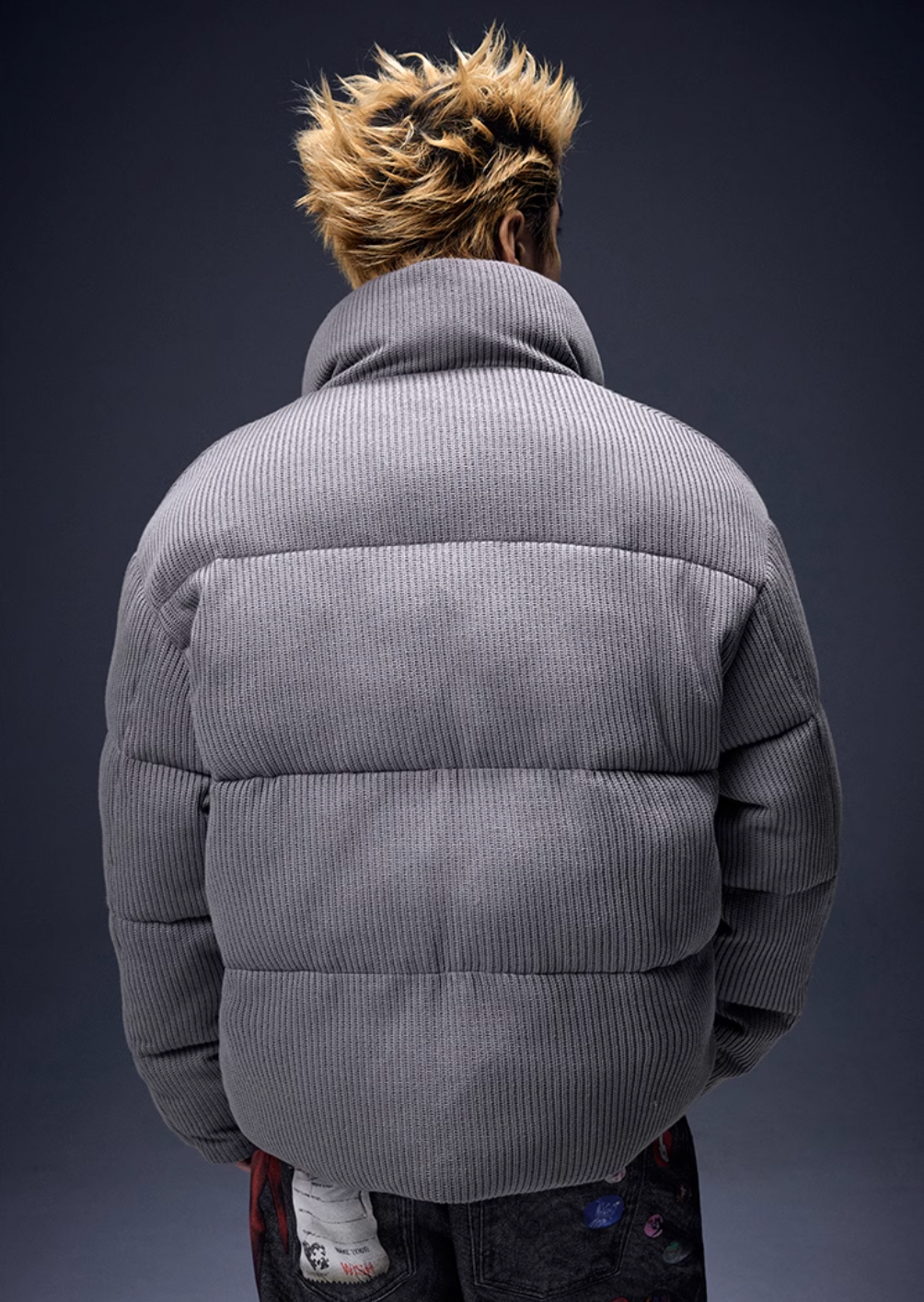 YADcrew Metal Pearl Knit Puffer Jacket | Face 3 Face