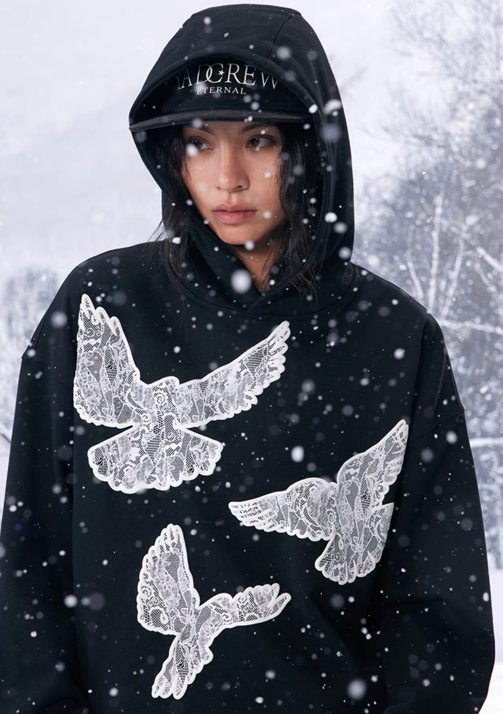 YADcrew Lace Peace Dove Hoodie | Face 3 Face