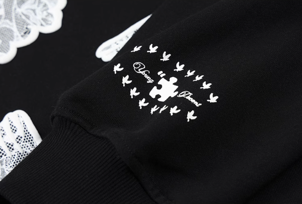 YADcrew Lace Peace Dove Hoodie | Face 3 Face