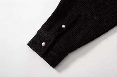 YADcrew Pearl Logo Double Collar Polo Knit Sweater | Face 3 Face