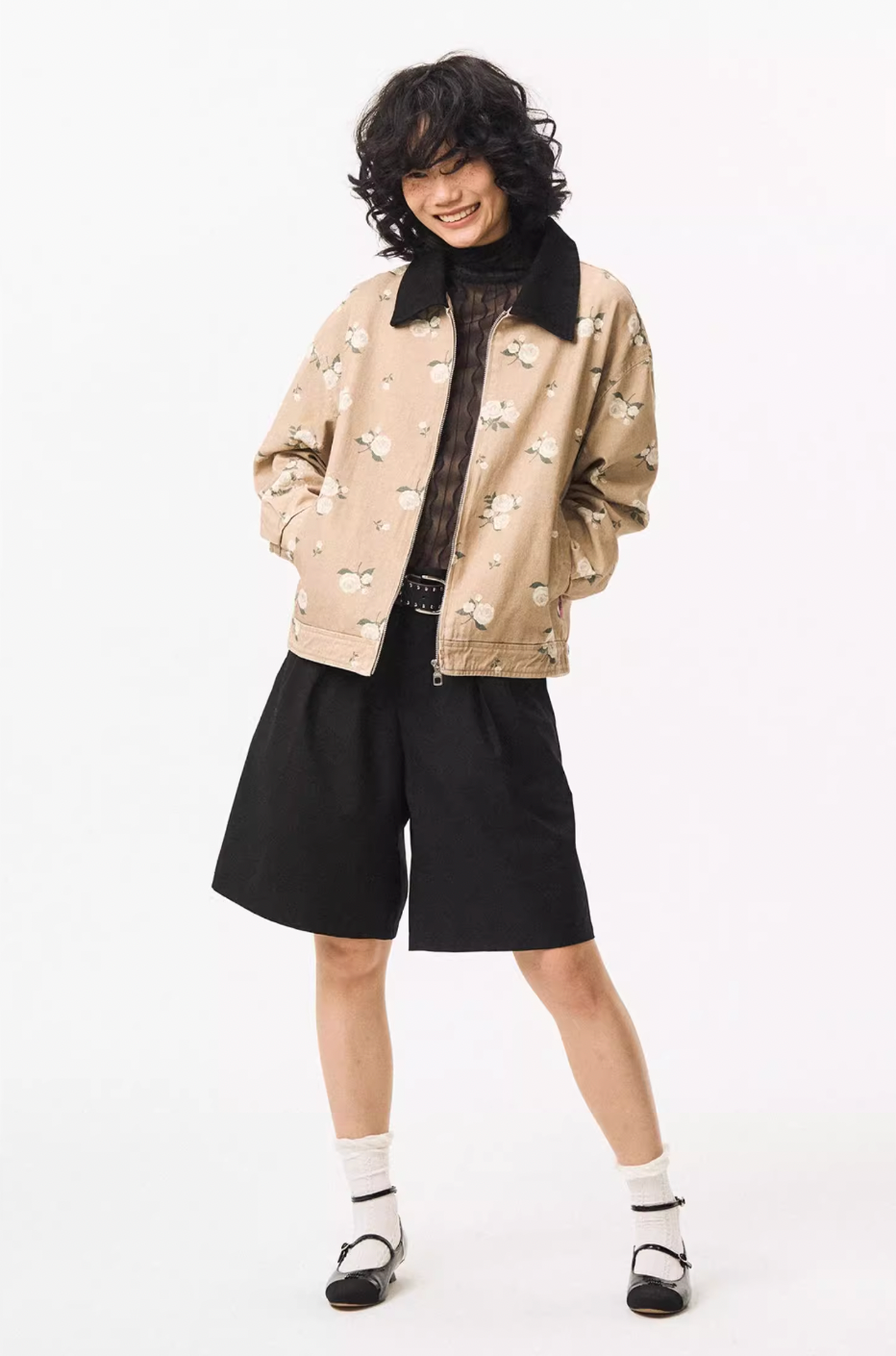 EMPTY REFERENCE Floral Print Detroit Jacket | Face 3 Face