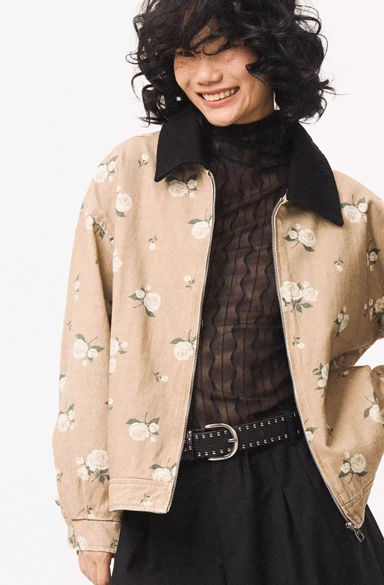 EMPTY REFERENCE Floral Print Detroit Jacket | Face 3 Face