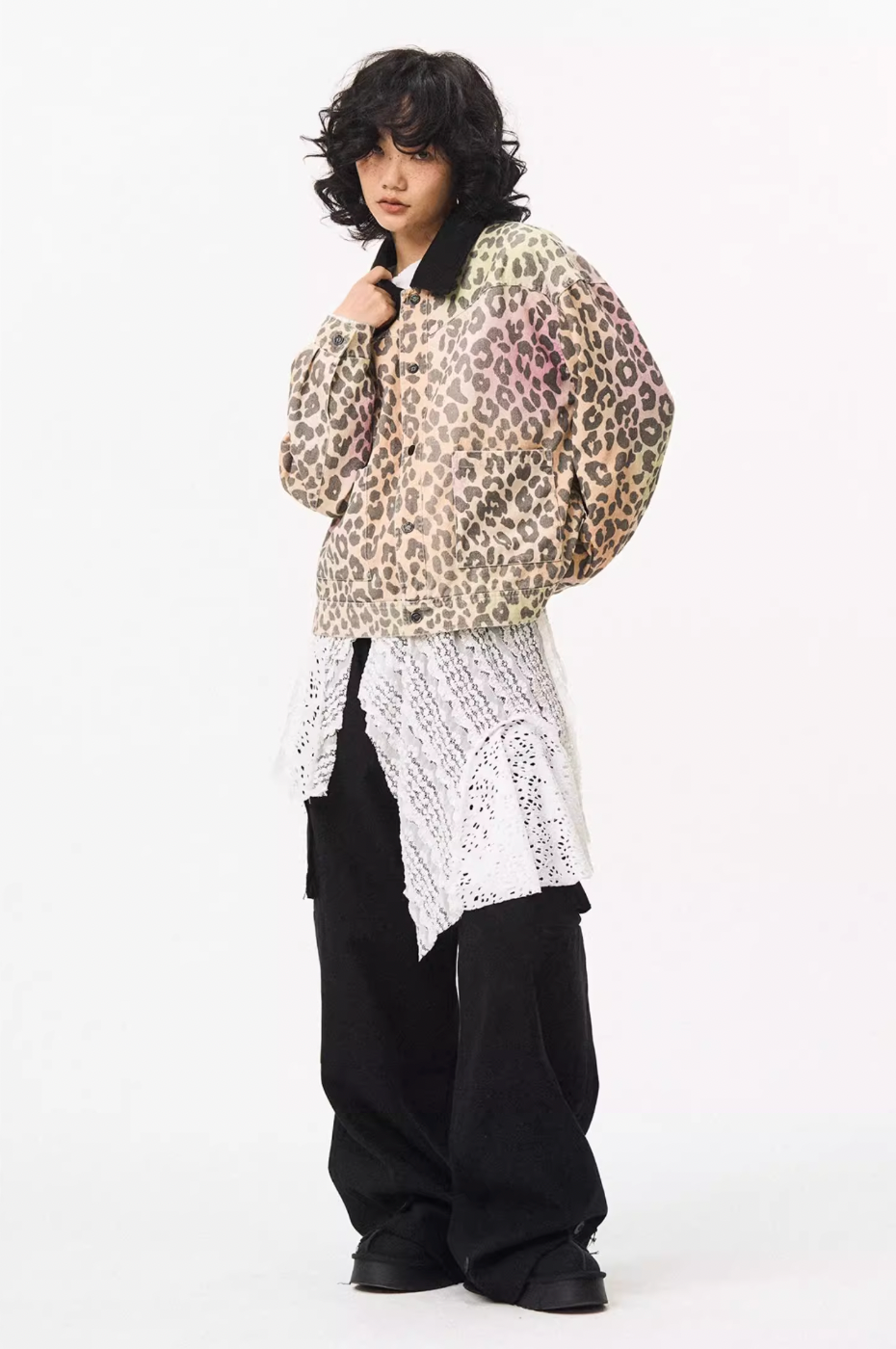 EMPTY REFERENCE Colorful Leopard Print Detroit Jacket | Face 3 Face