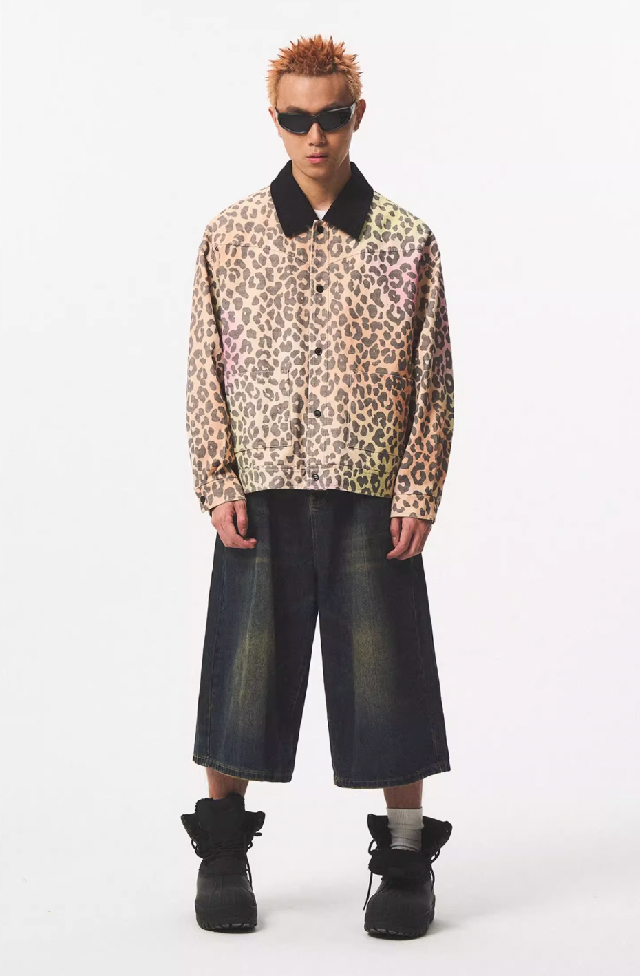 EMPTY REFERENCE Colorful Leopard Print Detroit Jacket | Face 3 Face