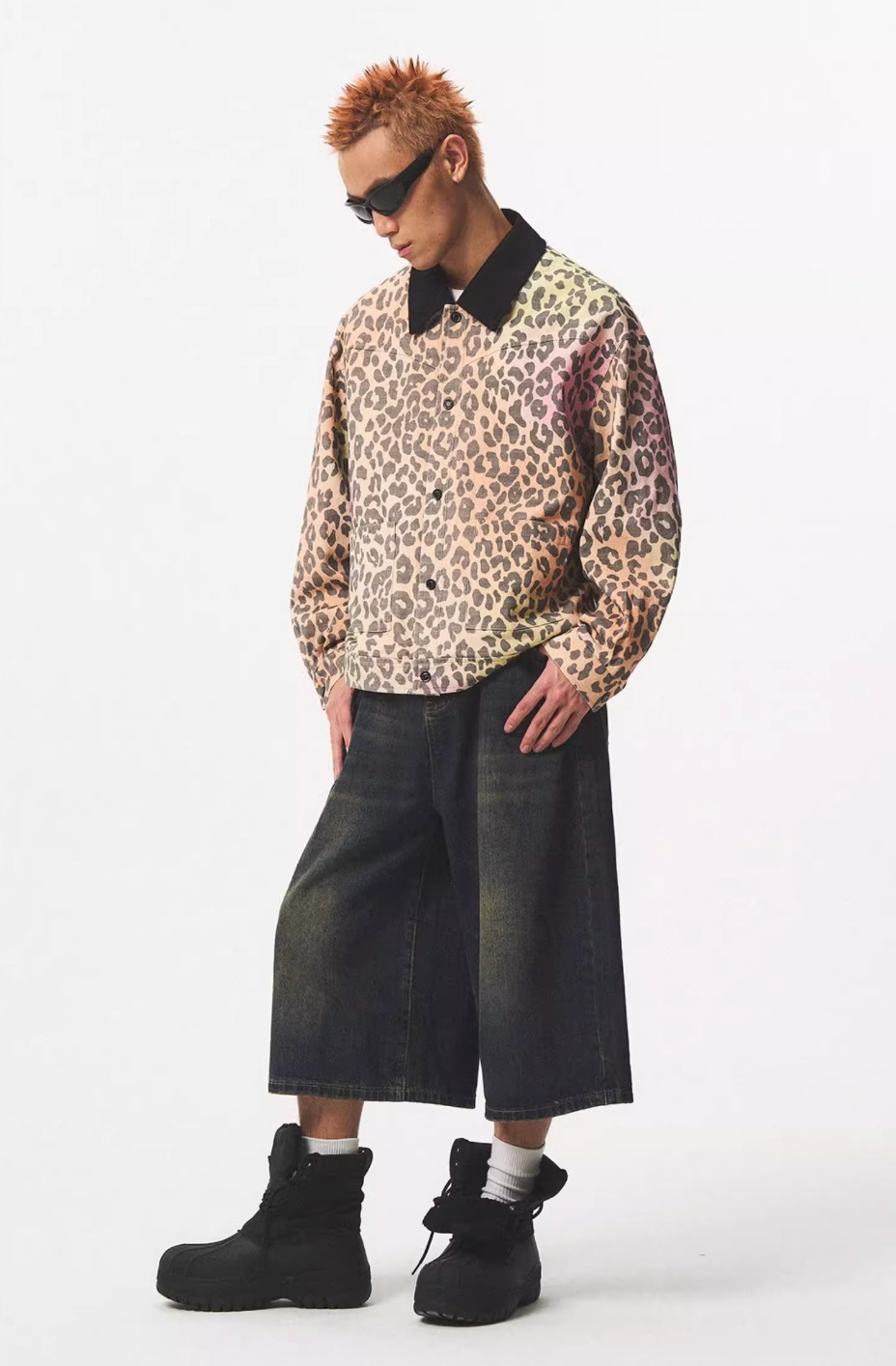 EMPTY REFERENCE Colorful Leopard Print Detroit Jacket | Face 3 Face