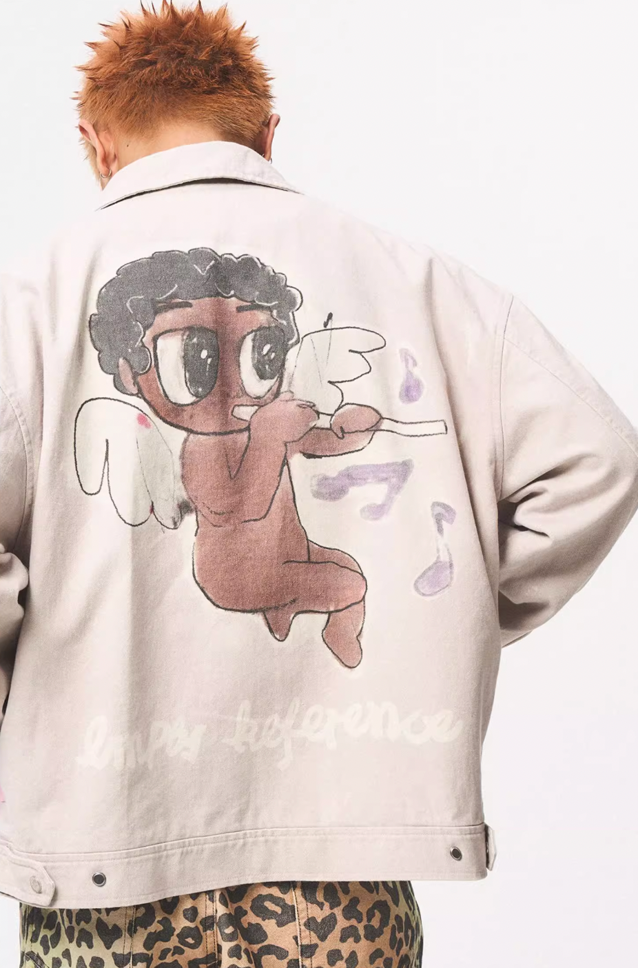 EMPTY REFERENCE Angel Print Work Jacket | Face 3 Face